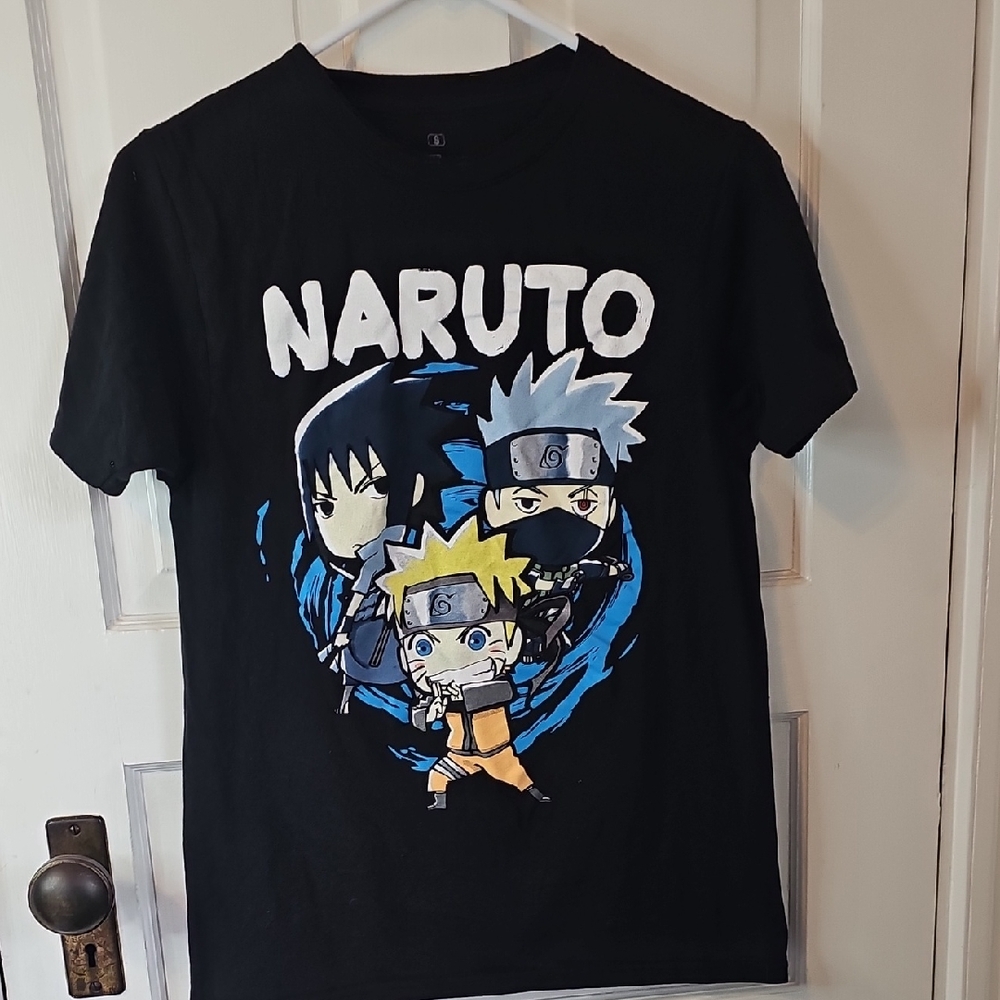 Ripple Junction Naruto Black Tee with Blue Accents